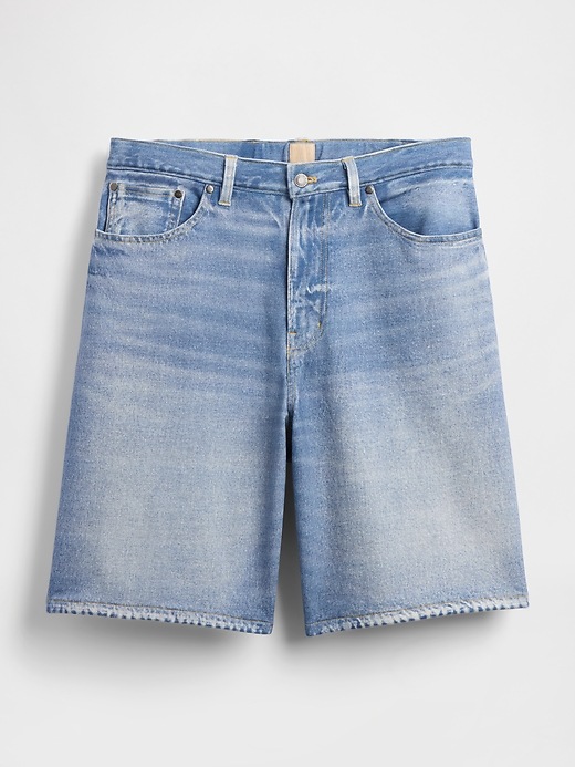 Image number 9 showing, Gap × BÉIS Adult Knit Denim Baggy Shorts