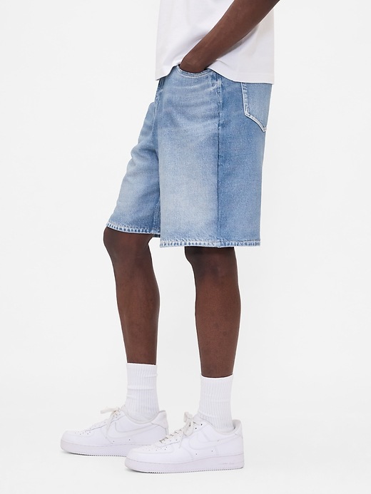 Image number 5 showing, Gap × BÉIS Adult Knit Denim Baggy Shorts