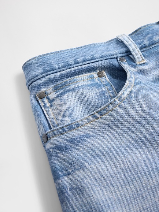 Image number 8 showing, Gap × BÉIS Adult Knit Denim Baggy Shorts