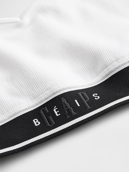 Image number 4 showing, Gap × BÉIS Seamless Logo Sports Bra