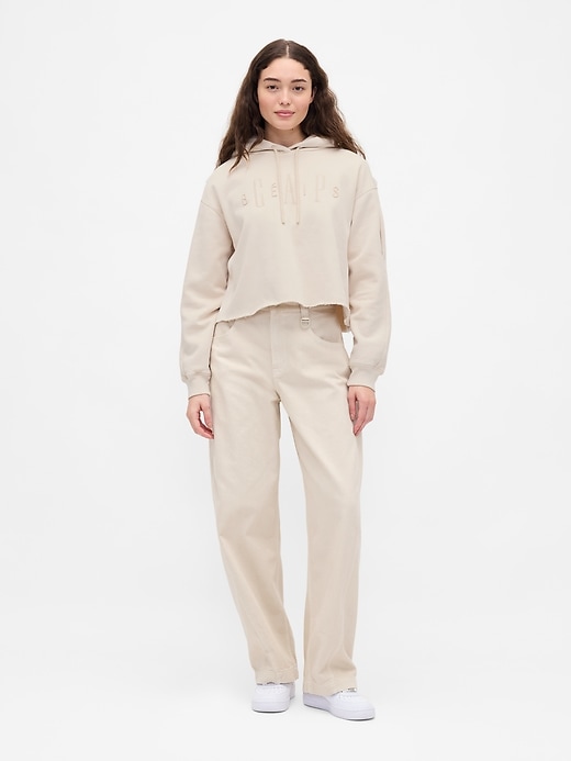 Image number 2 showing, Gap × BÉIS Oversized Crop Hoodie