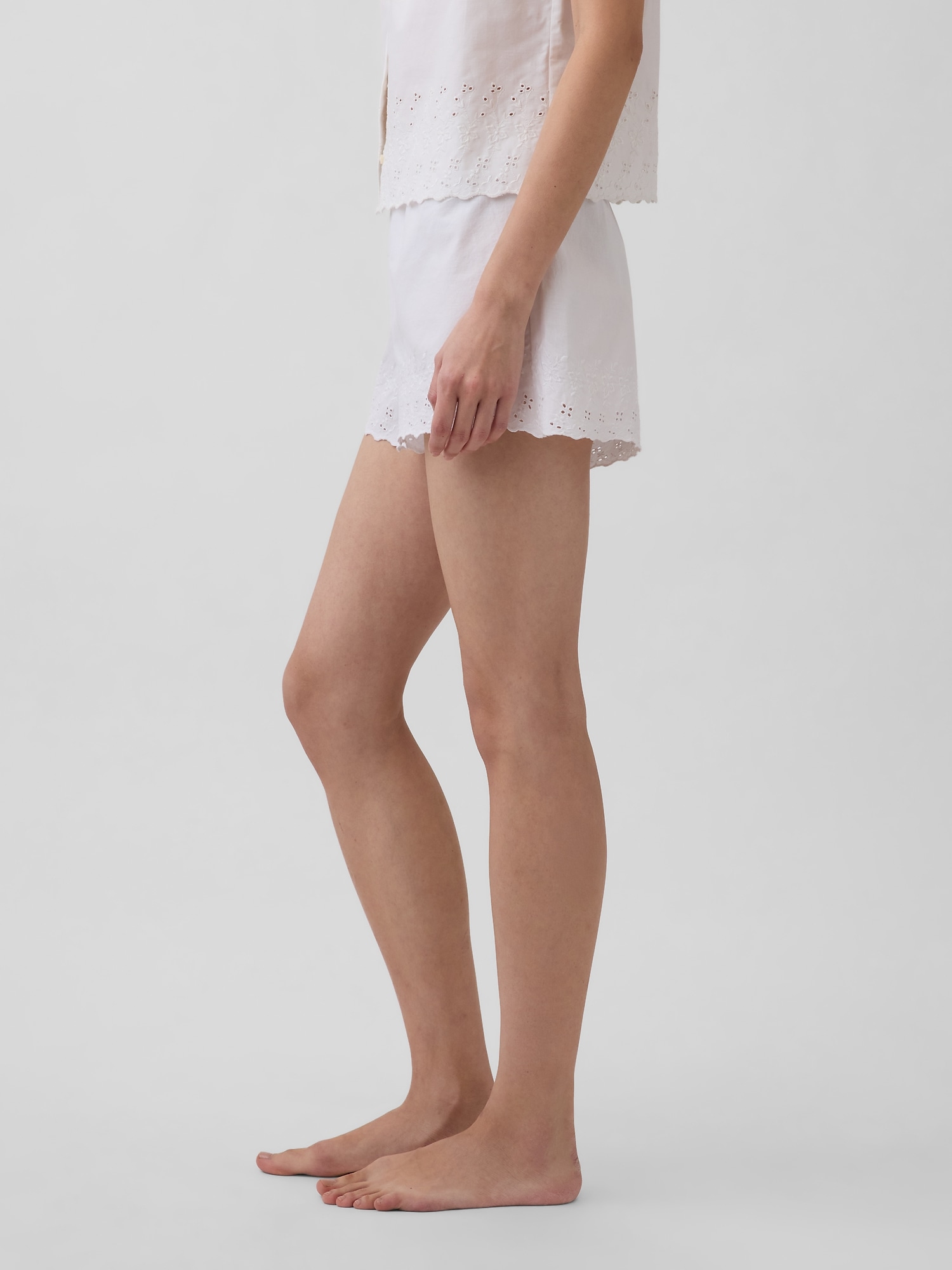 Embroidered PJ Shorts