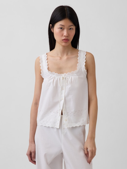 Embroidered PJ Tank