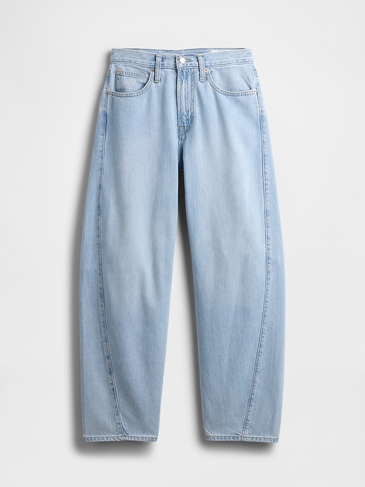 Image number 5 showing, High Rise UltraSoft Barrel Jeans