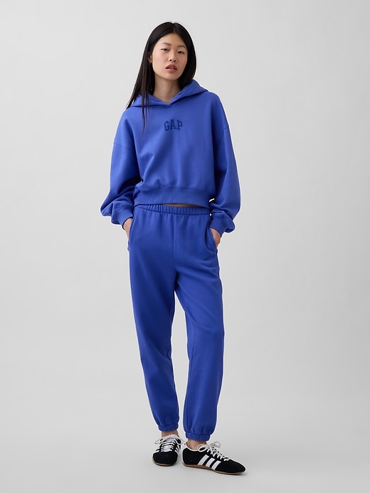 Image number 5 showing, VintageSoft Oversized Crop Logo Hoodie