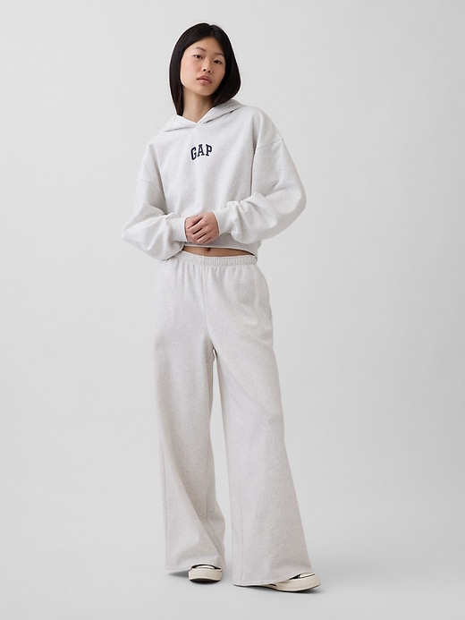 Image number 4 showing, VintageSoft Oversized Crop Logo Hoodie