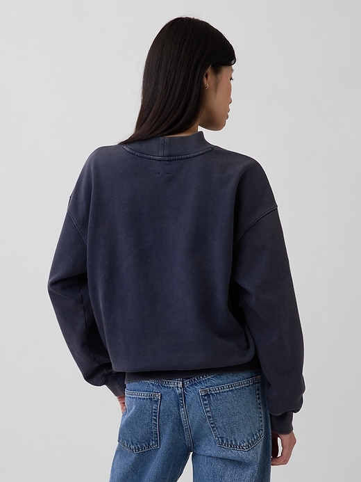 Image number 3 showing, Heavyweight French Terry Oversized Mockneck Sweatshirt