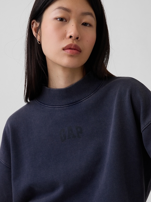Image number 4 showing, Heavyweight French Terry Oversized Mockneck Sweatshirt
