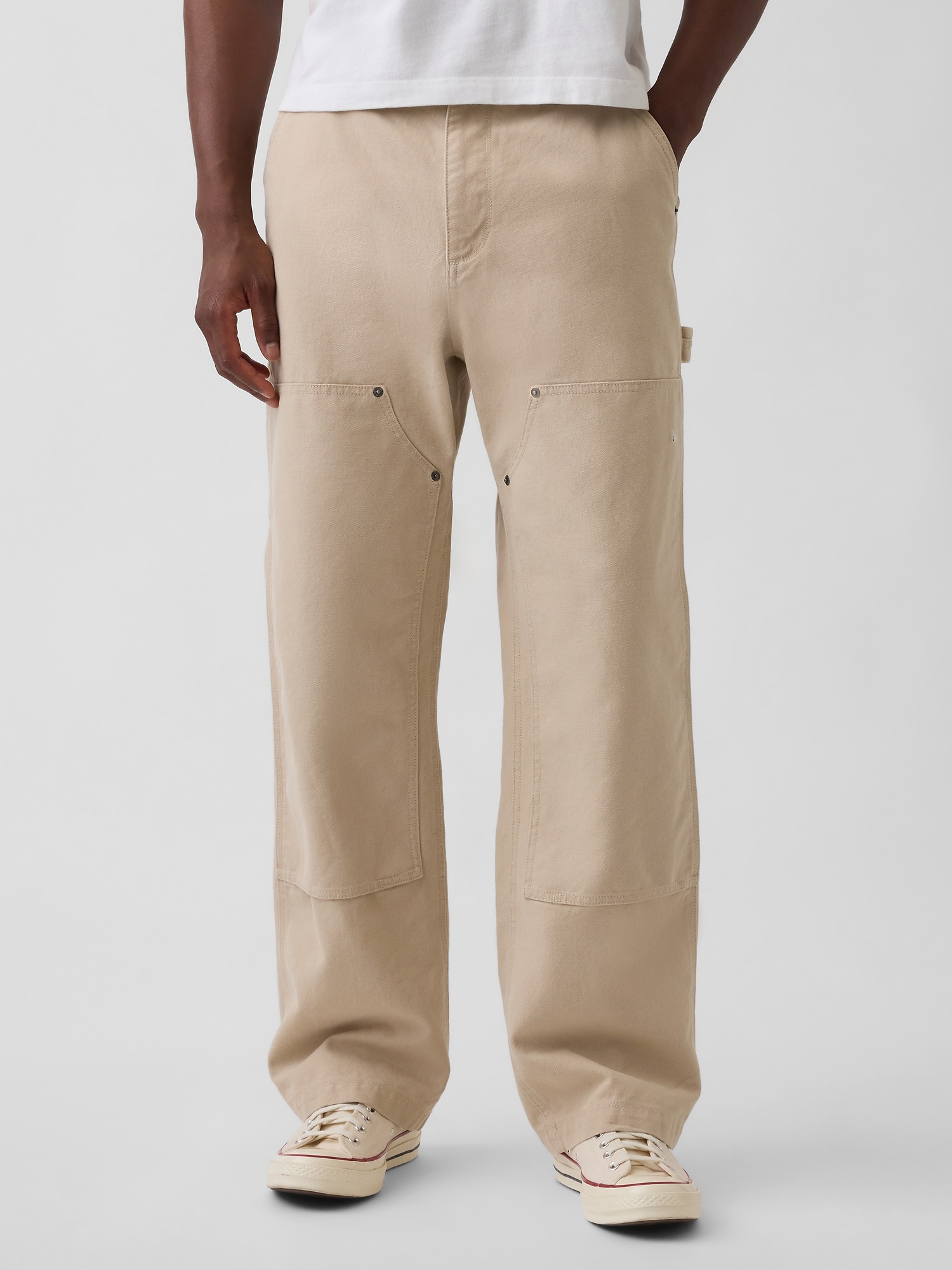 Мужские брюки Gap '90s Loose Canvas Double-Knee Carpenter Pants — фото 2