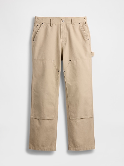 Image number 6 showing, '90s Loose Canvas Double-Knee Carpenter Pants