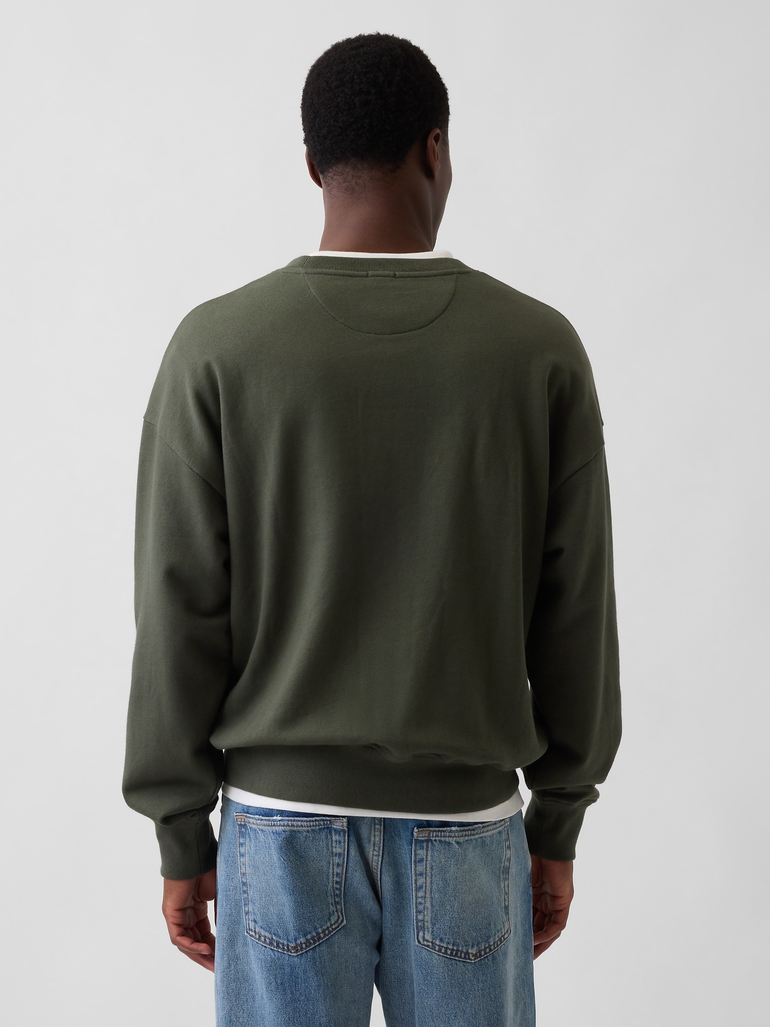 Мужские худи Gap Adult Heavyweight French Terry Oversized Sweatshirt — фото 3