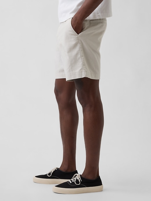 Image number 3 showing, 7.5" Linen-Cotton Shorts