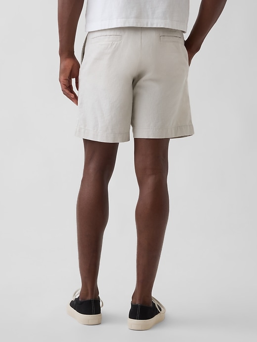 Image number 4 showing, 7.5" Linen-Cotton Shorts