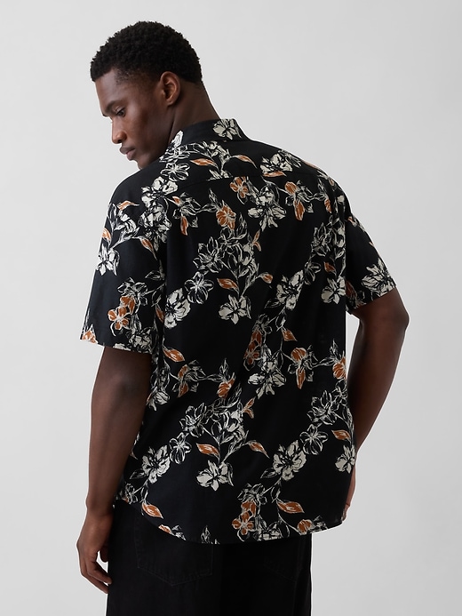 Image number 3 showing, Textured Linen-Cotton Shirt