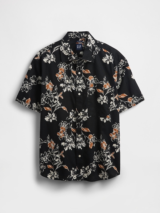 Image number 5 showing, Textured Linen-Cotton Shirt