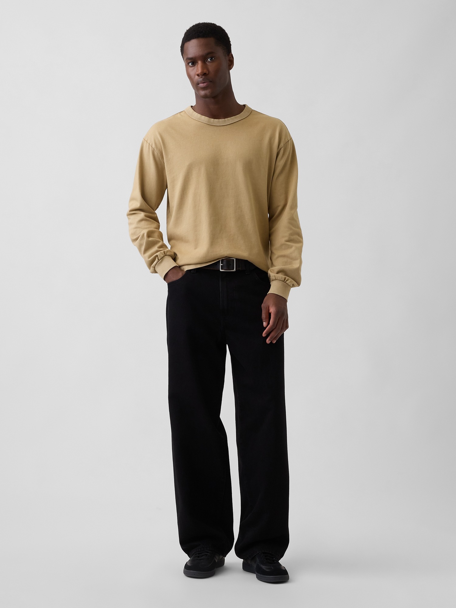 Мужские футболки Gap Heavyweight Crop T-Shirt — фото 2