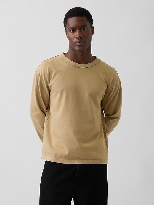 Image number 1 showing, Heavyweight Oversized Crop T-Shirt