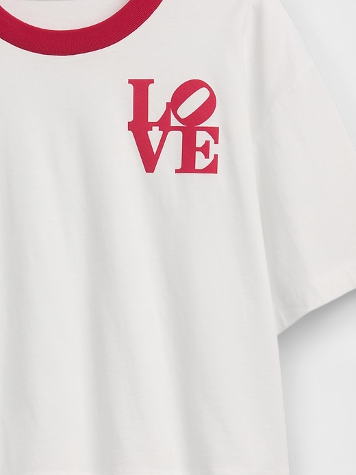 Image number 5 showing, Robert Indiana LOVE Crop T-Shirt