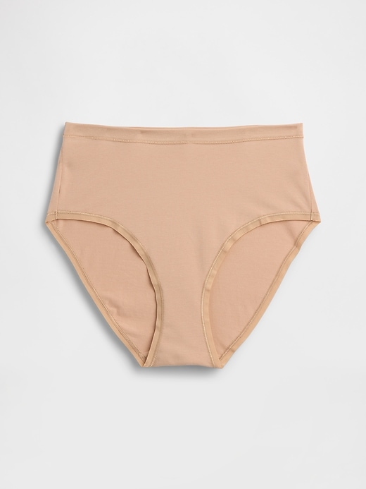 Image number 5 showing, Organic Stretch Cotton High Rise Bikini