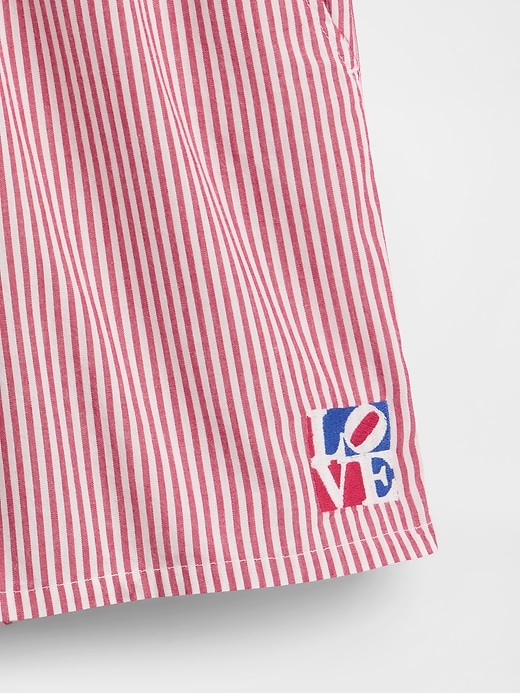 Image number 6 showing, Robert Indiana LOVE Poplin PJ Boxer Shorts