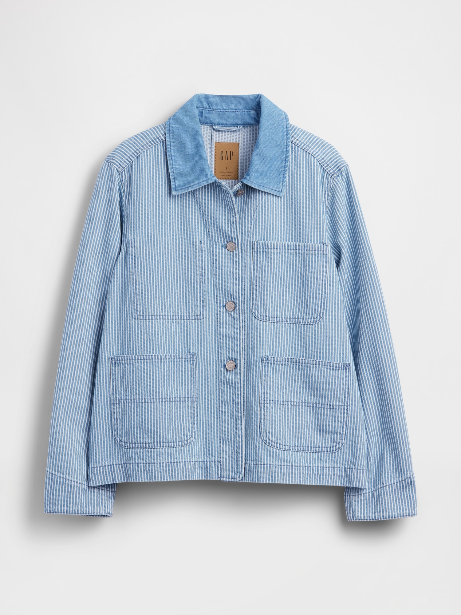 Denim Stripe Chore Jacket