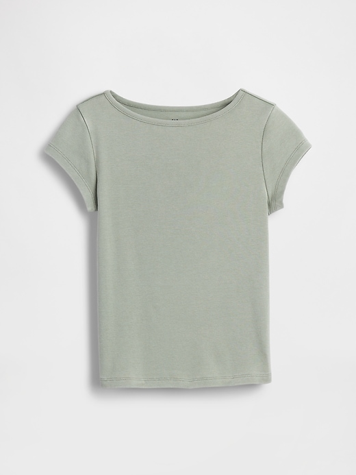 Image number 2 showing, Kids Cap-Sleeve Fitted T-Shirt