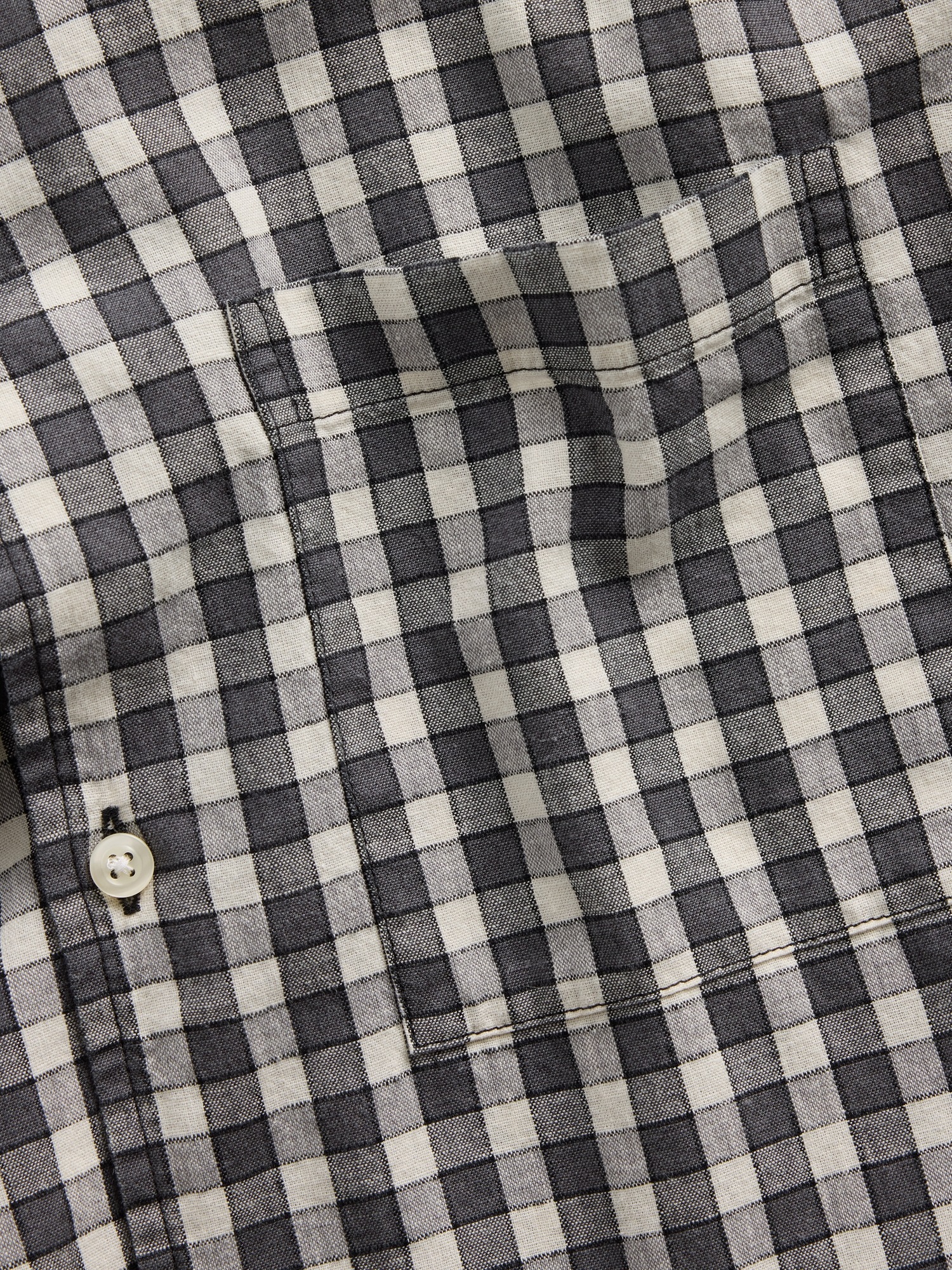 Мужские рубашки Gap Linen-Cotton Relaxed Straight-Hem Shirt — фото 4