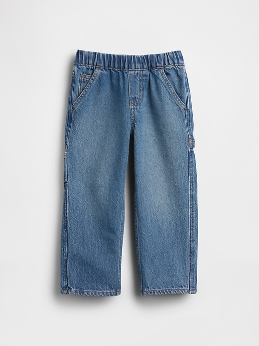 Image number 2 showing, Baby & Toddler Pull-On Baggy Cargo Jeans