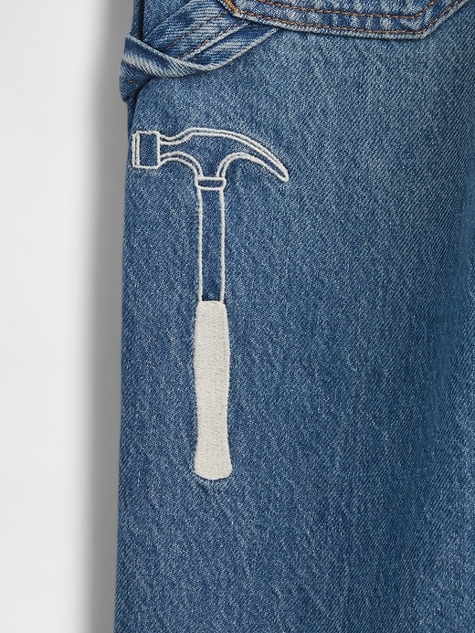 Image number 4 showing, Baby & Toddler Pull-On Baggy Cargo Jeans