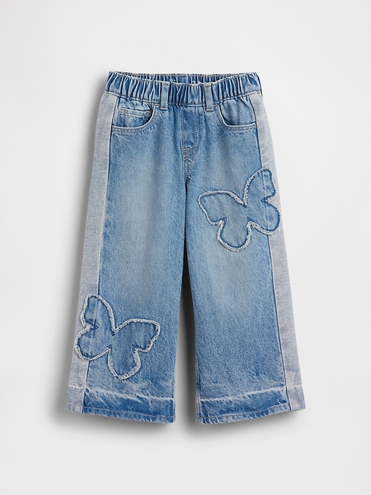 Image number 2 showing, Baby & Toddler Butterfly Pull-On Baggy Jeans