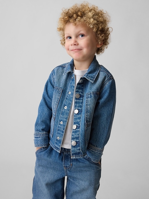 Image number 1 showing, Baby & Toddler Denim Workwear Jacket
