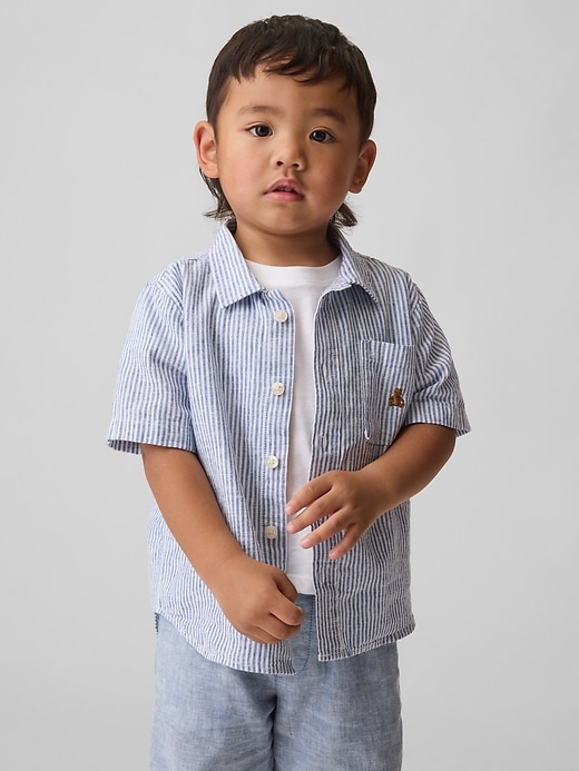 Image number 1 showing, Baby & Toddler Linen-Cotton Shirt