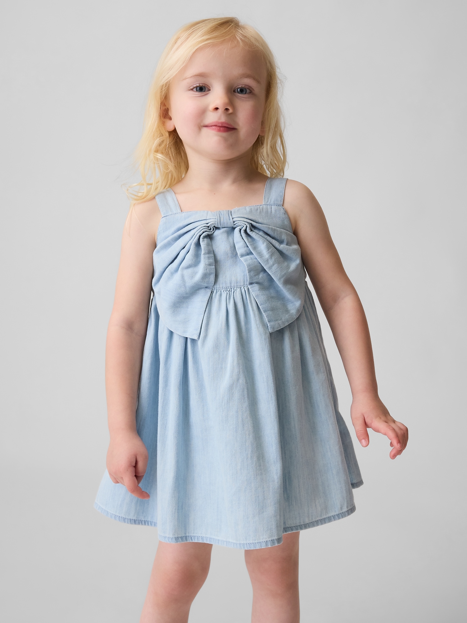 Baby & Toddler Denim Bow Dress