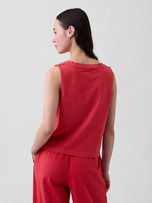 Image number 3 showing, Knit Crop Tank Top