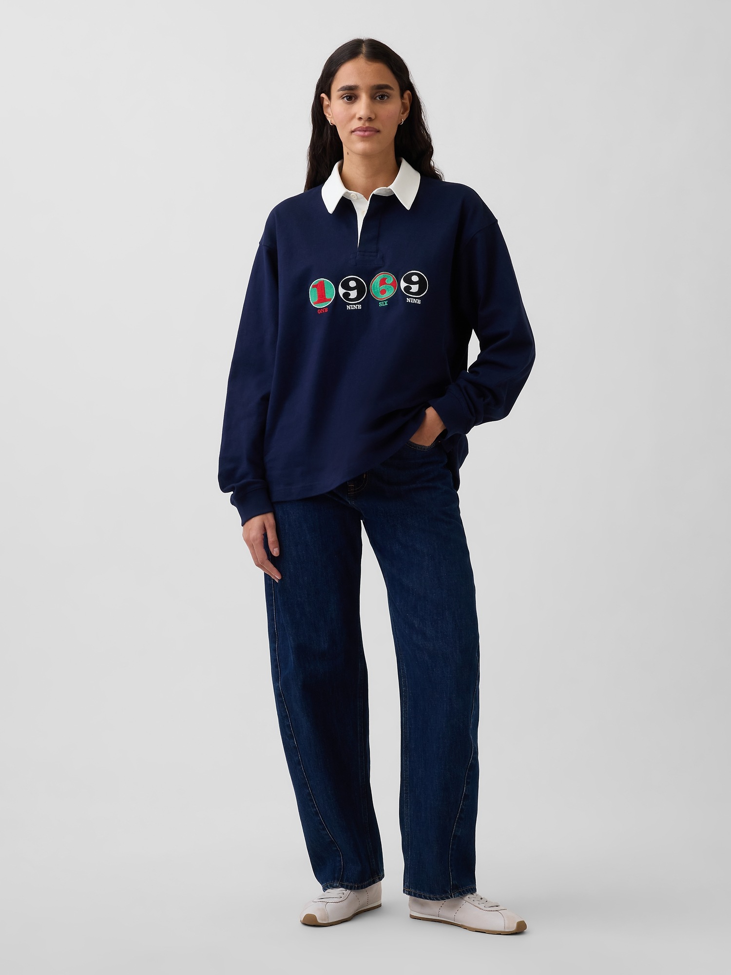 Мужские рубашки Gap Robert Indiana 1969 Polo Shirt — фото 6