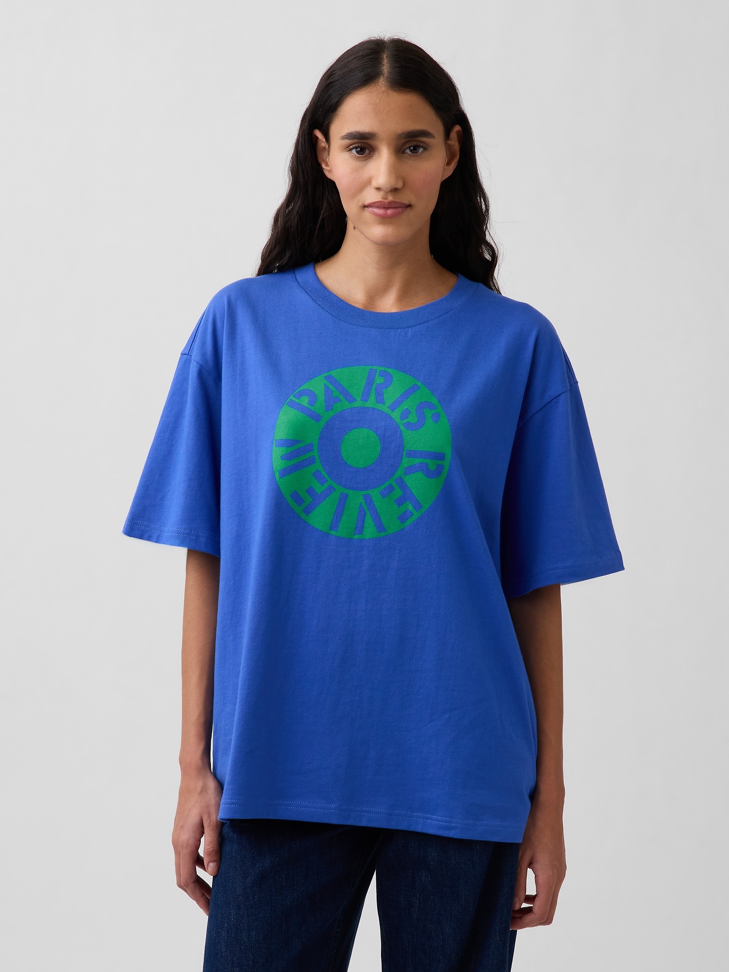 Мужские футболки Gap Robert Indiana Oversized Graphic T-Shirt — фото 4