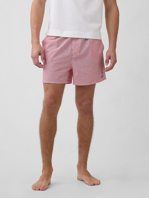 Image number 3 showing, Robert Indiana LOVE Poplin PJ Boxer Shorts