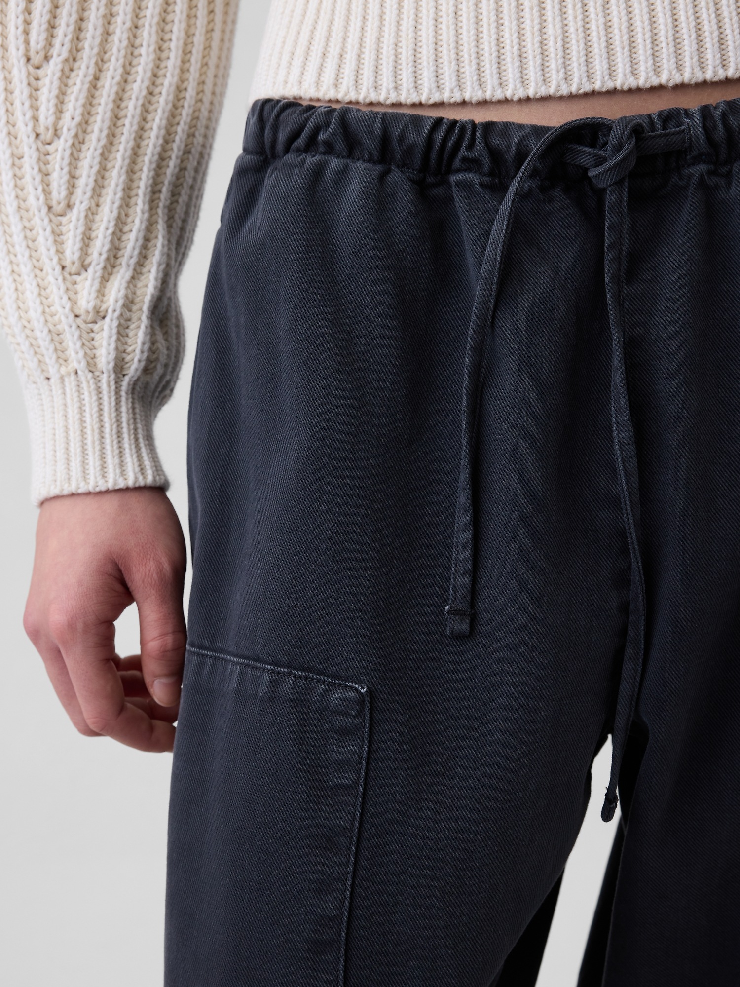 Женские брюки Gap Easy Double-Knee Barrel Pants — фото 6