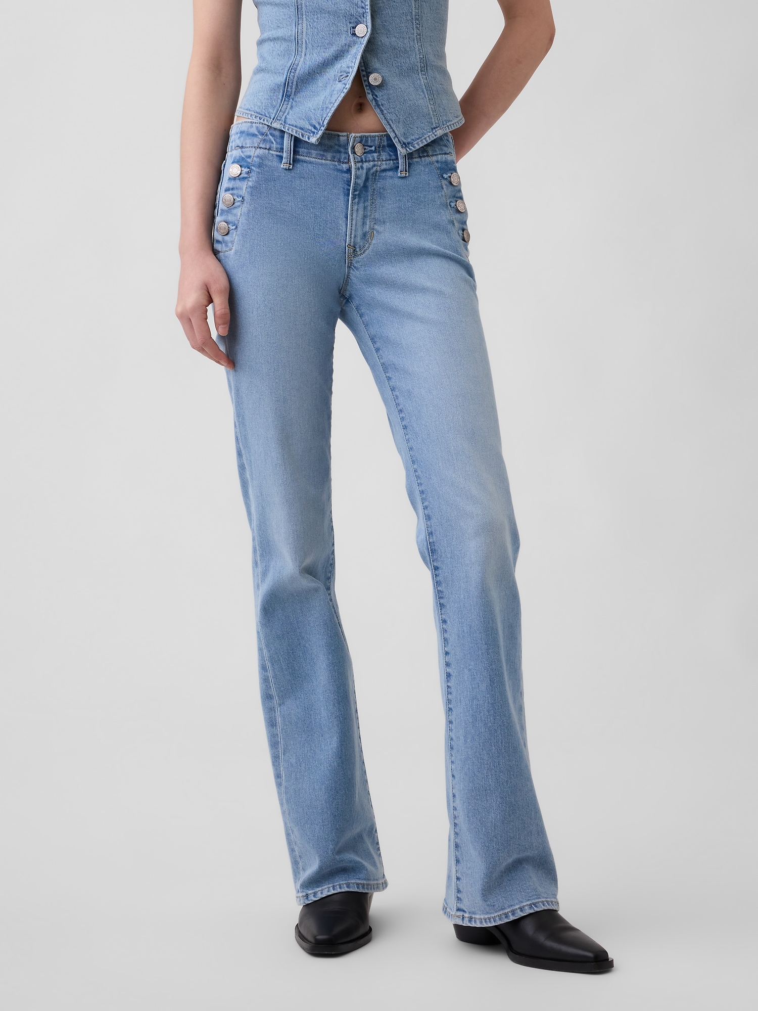 Low Rise Long & Lean Sailor Jeans