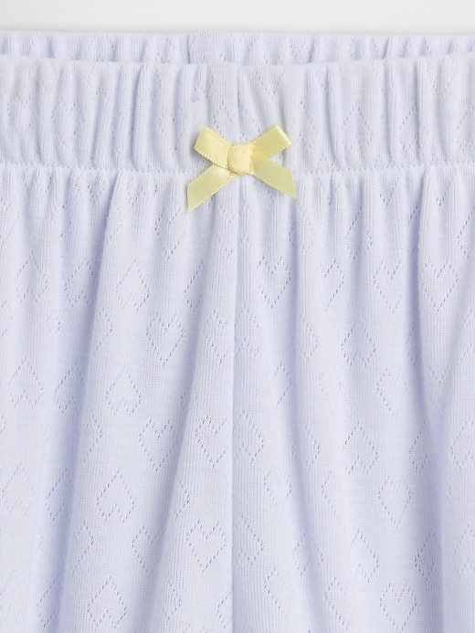 Image number 3 showing, Kids Recycled Pointelle PJ Shorts