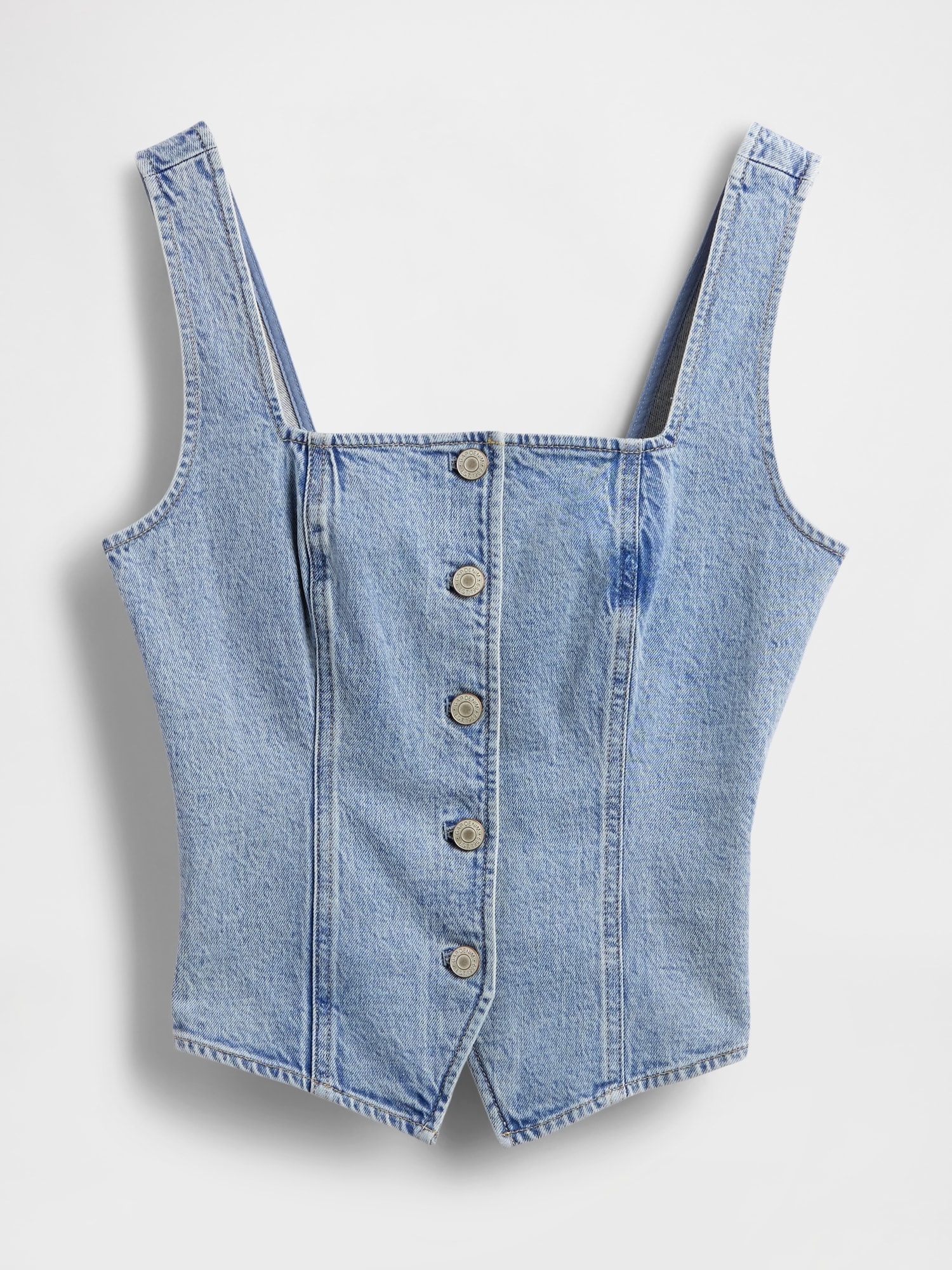 Denim Corset Top