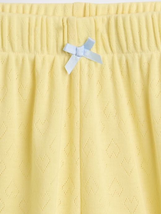 Image number 3 showing, Kids Recycled Pointelle PJ Shorts