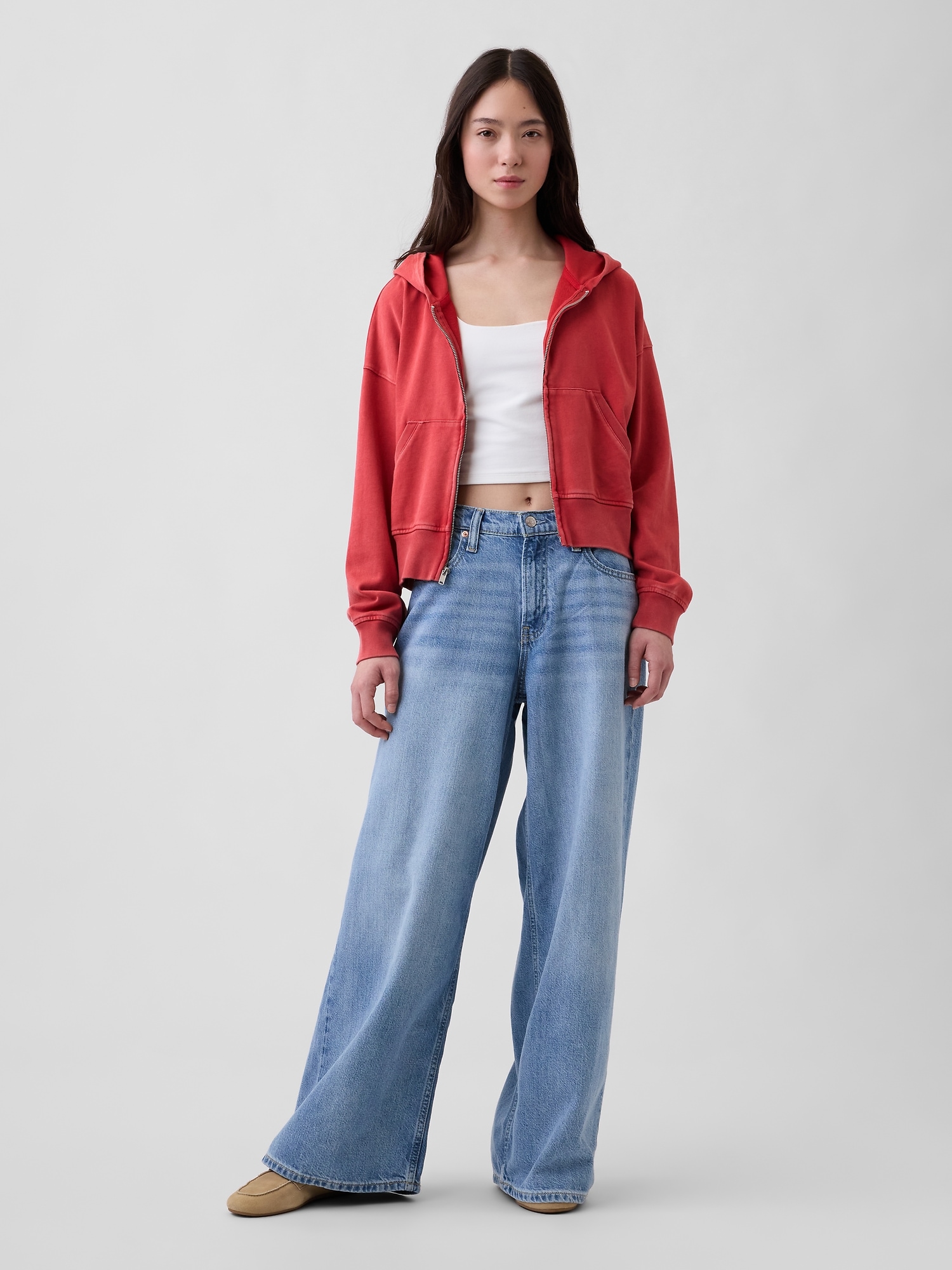 VintageSoft Terry Zip Hoodie