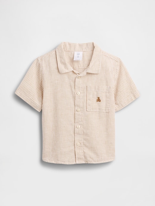 Image number 2 showing, Baby & Toddler Linen-Cotton Shirt