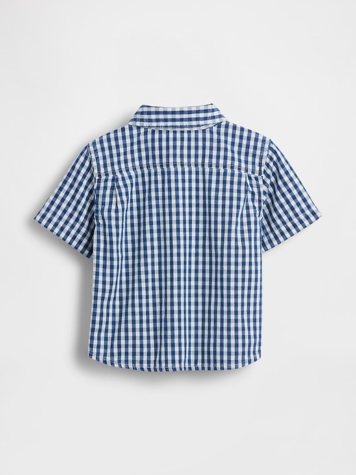 Image number 3 showing, Baby & Toddler Gingham Denim Big Shirt