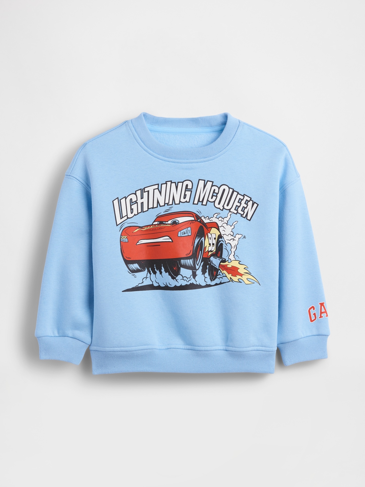 Детский свитшот Gap × Disney Baby & Toddler VintageSoft, цвет: Lightning Mcqueen — фото 3