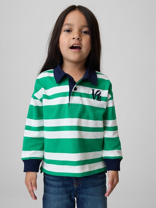 Image number 2 showing, Toddler Robert Indiana LOVE Rugby Shirt