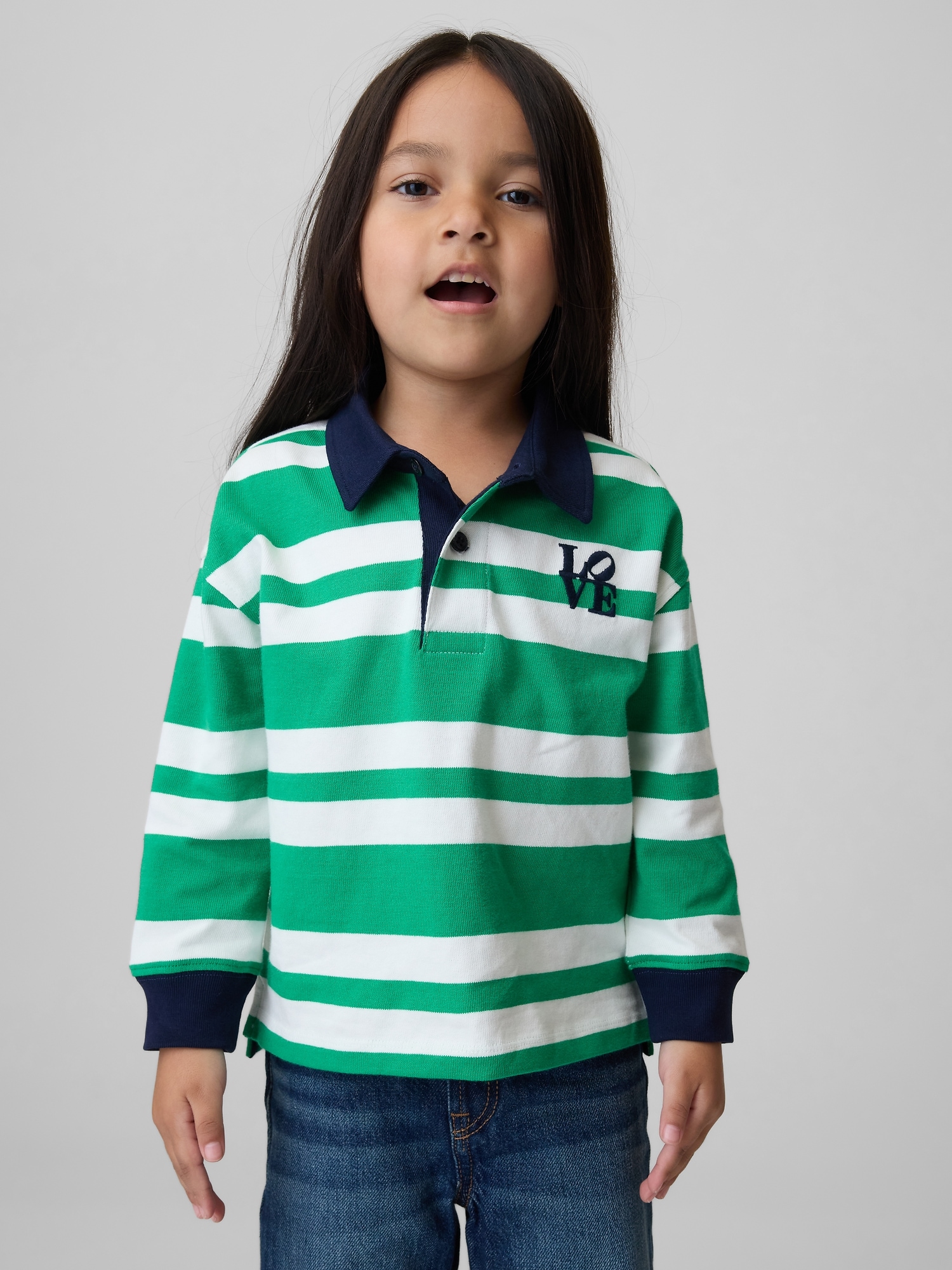 Toddler Robert Indiana LOVE Rugby Shirt