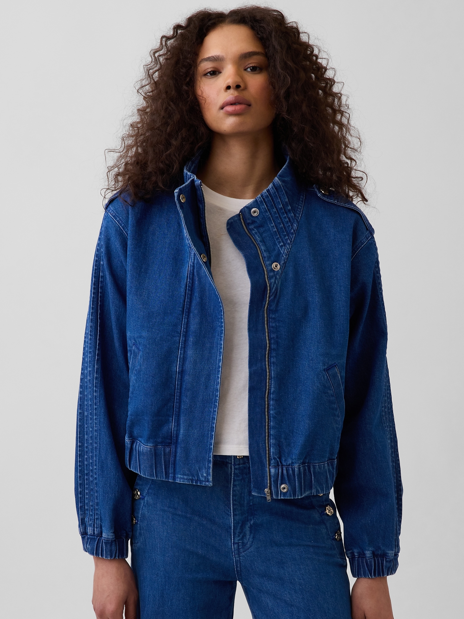 Gap × HFR Denim Pintuck Jacket by Atelier Ndigo