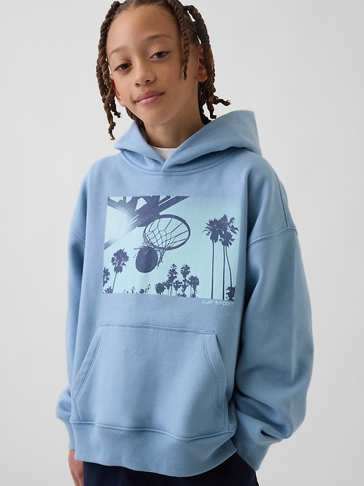 Image number 1 showing, Kids VintageSoft Relaxed Graphic Hoodie